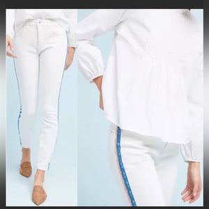 Anthropologie Pilcro and the letterpress whiten denim jeans